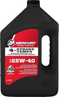 MERCURY 4 STROKE 25W-40 MARINE ENGINE OIL 92-8M0078640