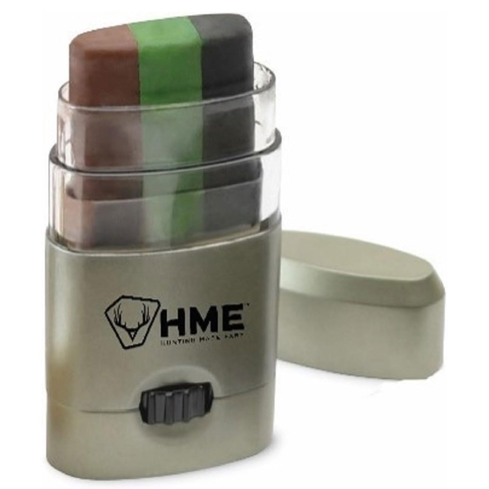 HME 3 Color Camo Face Paint "Mess-Free" Application Stick - Long-Lasting Easy-to