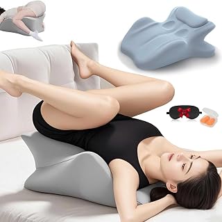 27 Degree Couples Pillow for Couples Sweet Spot Intimacy Pillows, Maintains Perfect 27 Angle Every Time, Firm Foam that Won’t Shift, Waterproof & Washable Cover (Blue)