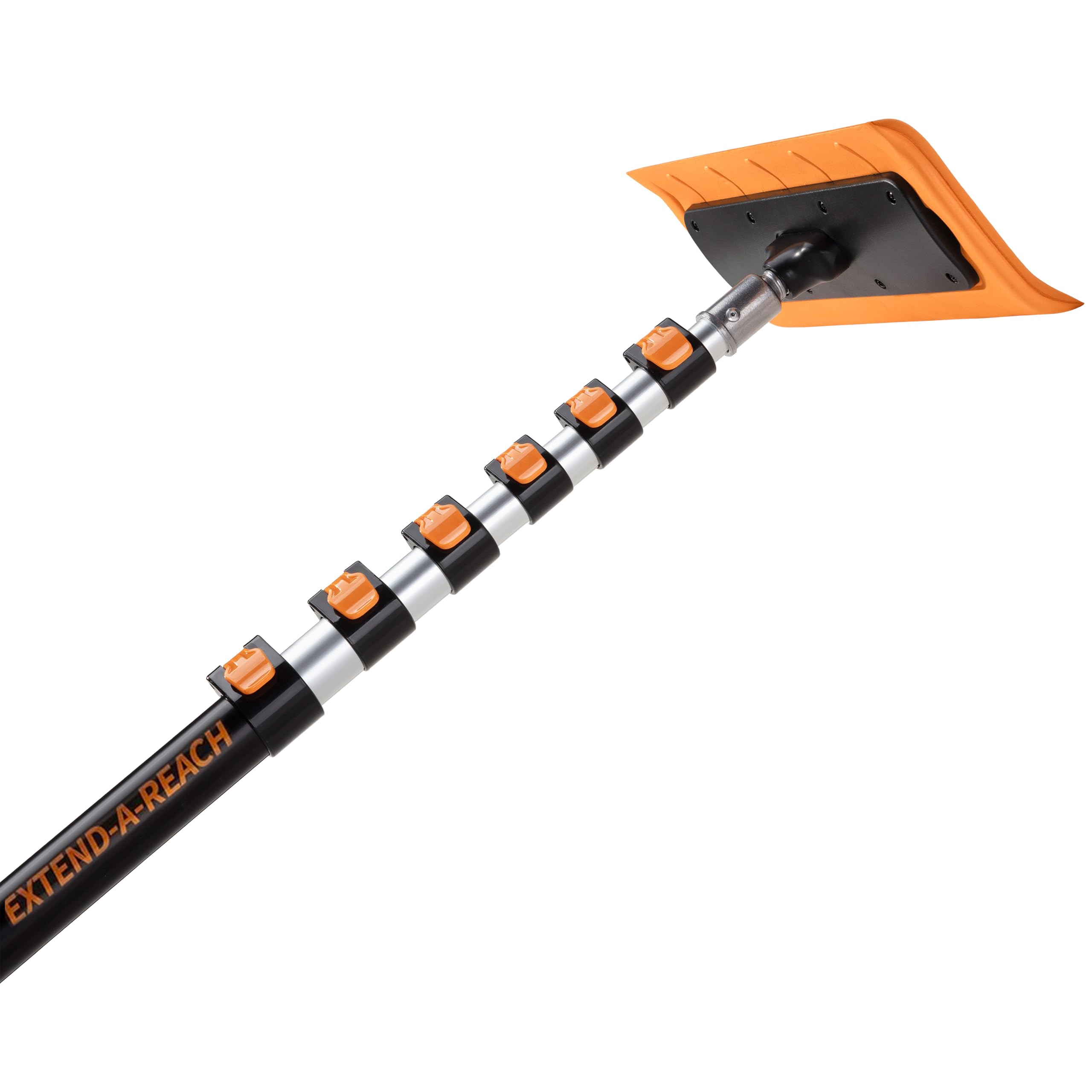 5-24 ft Telescoping Snow Roof Rake for Solar Panels, Roofs, RVs & Cars | High Re