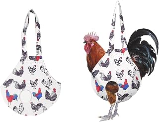 2 Chicken Rack Bags, 13.5 X 13.5 Inches, Grab Bag, Hen Sling with Handle,for Farm Supplies, Chicken and Poultry Transportation, Hiking, Driving Training, Walking Supplies