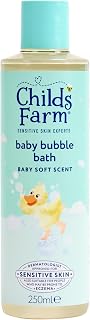 Childs Farm Baby Bedtime Bubble Bath, Baby Soft Scent | Gently Cleanses & Soothes | Suitable for Newborns, Kids & Adults with Sensitive & Dry Skin, 250ml
