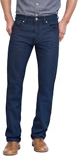 ETHANOL Men's Straight Knit Denim Jeans