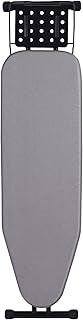 Jakeefud Deluxe Ironing Board with Heat Resistant Cover and Thicken Felt Pad, Heavy Sturdy Legs,Full Size Hanger Iron Board,Foldable (L-Grey)