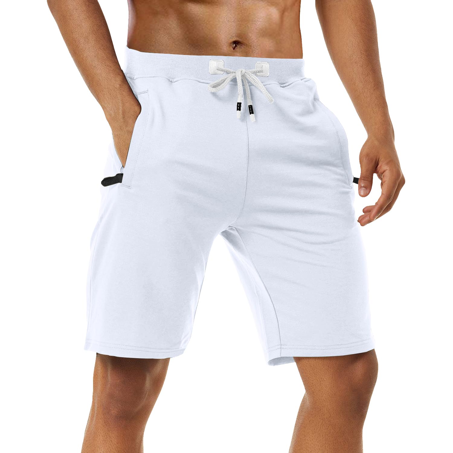Boyzn Men's 1 or 2 Pack Athletic Shorts Comfortable Cotton Workout Shorts Elasti