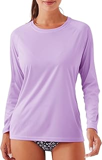NAVISKIN Women's Long Sleeve UPF 50+ Sun Protection Quick Dry Lightweight Hiking Shirt
