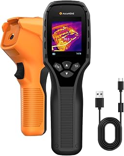 GT14S Thermal Imaging Camera with Edge Enhancement, Thermometer Mode | Infrared Camera -4°F to 1202°F Range, 240g Compact Design, 25Hz Image Frequency, 14H Runtime for HVAC/Home Inspection