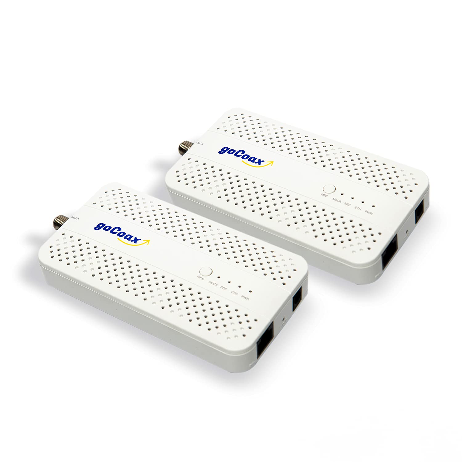 goCoax MoCA 2.5 Adapter (2-Pack) with 2.5GbE Ethernet Port | MA2500D Ethernet Ov