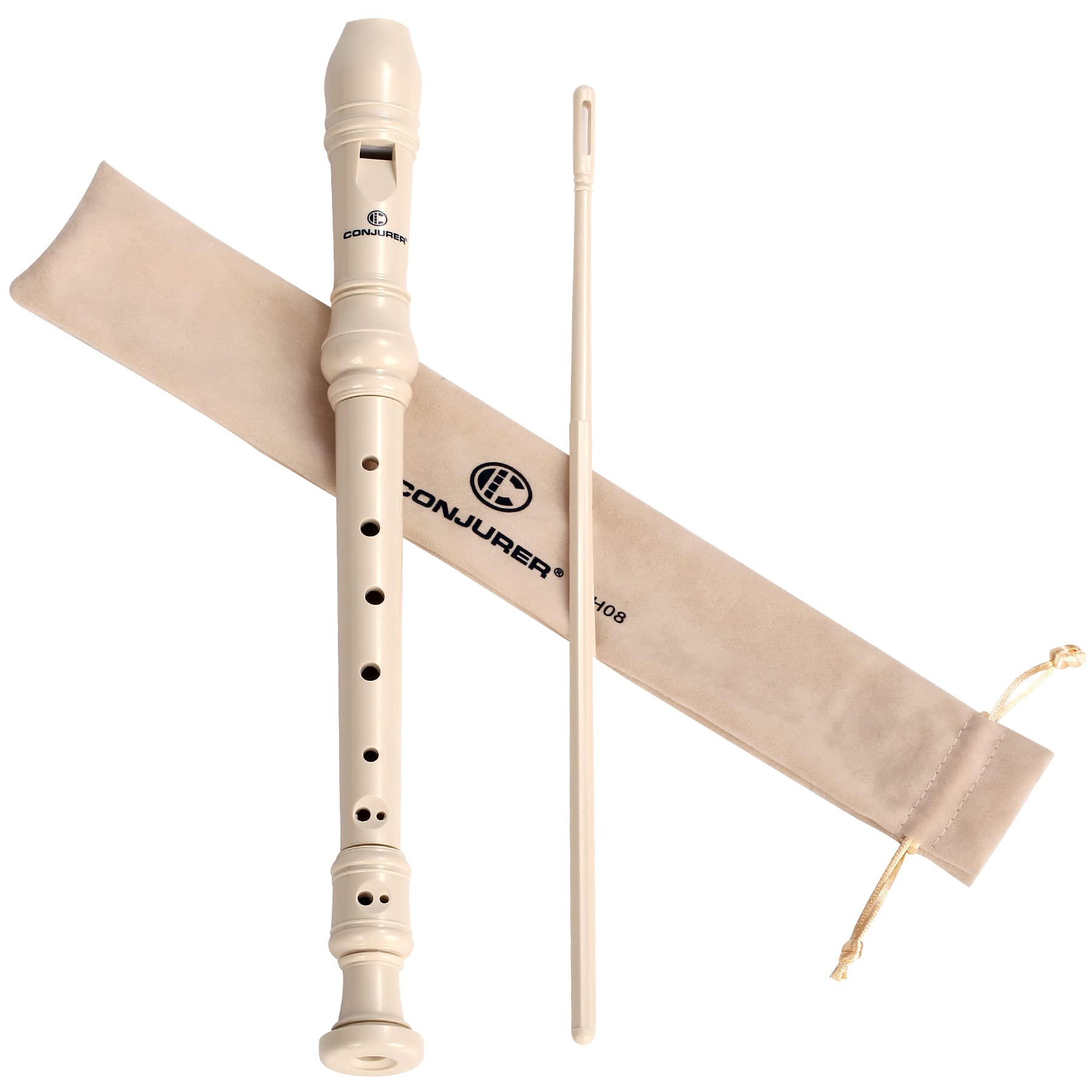 Soprano Recorder Instrument for Kids&Student - German Fingering 8 Hole Flute ABS