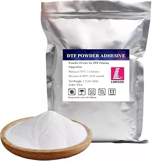 DTF Powder White 1KG/35.3 oz Digital Transfer Hot Melt Adhesive, Pretreat Powder for Ep L1800 Printer(White/1KG)