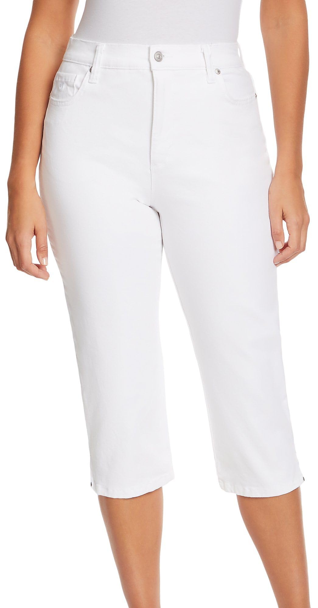 Gloria Vanderbilt Women's Amanda Capri Jean, Vintage White, 12 Petite Regular