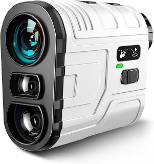 Range Finder Golf with Slope, Pin Lock Vibration 1200Y Rangefinder | Golf Rangefinder, Flag Lock Vibration, Tournament Switch, USB-C Charging, Golf Gifts for Men