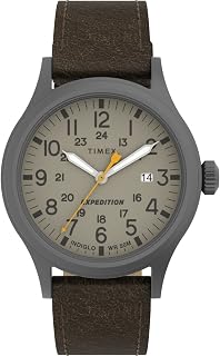 Timex Men's Expedition Scout 40mm Leather Strap Watch