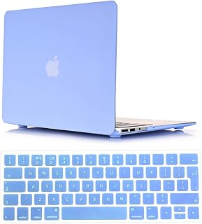 Se7enline Macbook Pro Case 2016-2018 2 in 1 Bundle Soft-Touch Plastic Hard Case Cover for Macbook Pro 13 inch with/without Touch Bar and Touch ID Model A1706/A1708 with Keyboard Cover, Serenity Blue