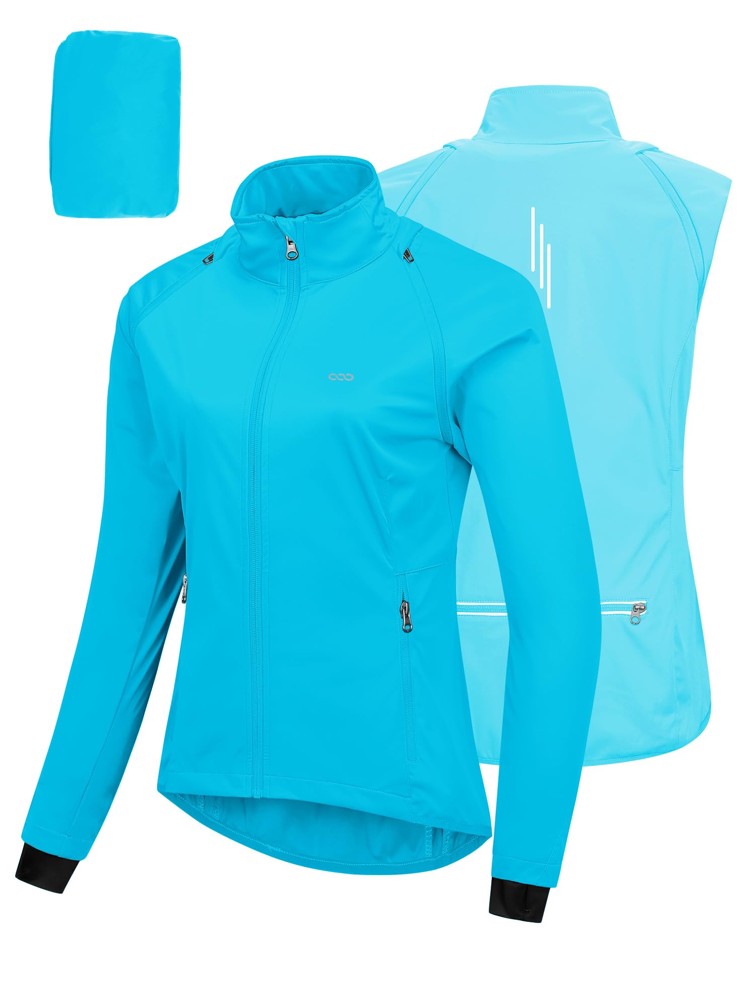 33,000ft Women's Cycling Jacket Waterproof Breathable High Visibility Reflective