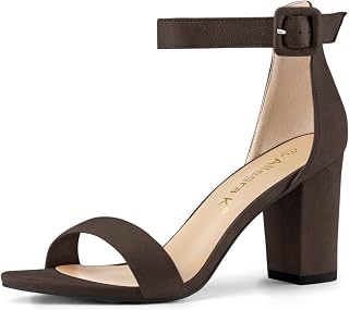 Allegra K Women's Ankle Strap Heel Sandals