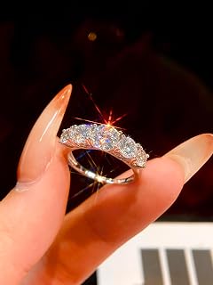 1 PC 1ct Synthetic Moissanite Elegant Crown Ring Engagement Holiday Gift Fine Jewellery Gifts