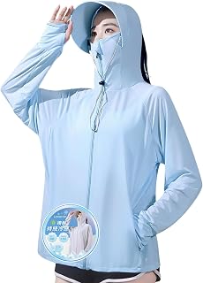 Lavento Women's Rash Guard, Hoodie, UPF 50+, Measured, 360° UV Protection, Lasting Cooling Sensation, Rash Hoodie, Swimsuit, UV Protection, Body Cover, Long Sleeves, Large Sizes, With Hood, Finger