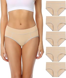 wirarpa Women's Cotton Midi Size Comfortable Briefs Cover Well Pack of 5