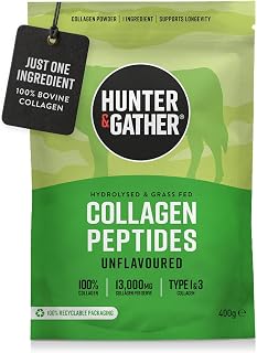 Hunter & Gather Grass-Fed Collagen Powder 400g | Type 1 & 3 Collagen Powder