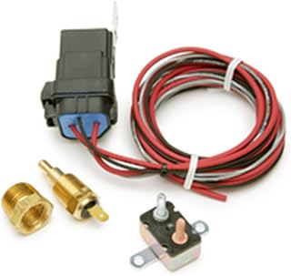 Painless Performance 30129 Weatherproof Electric Fan Relay Kit with Thermostatic Switch (On 185, Off 175)