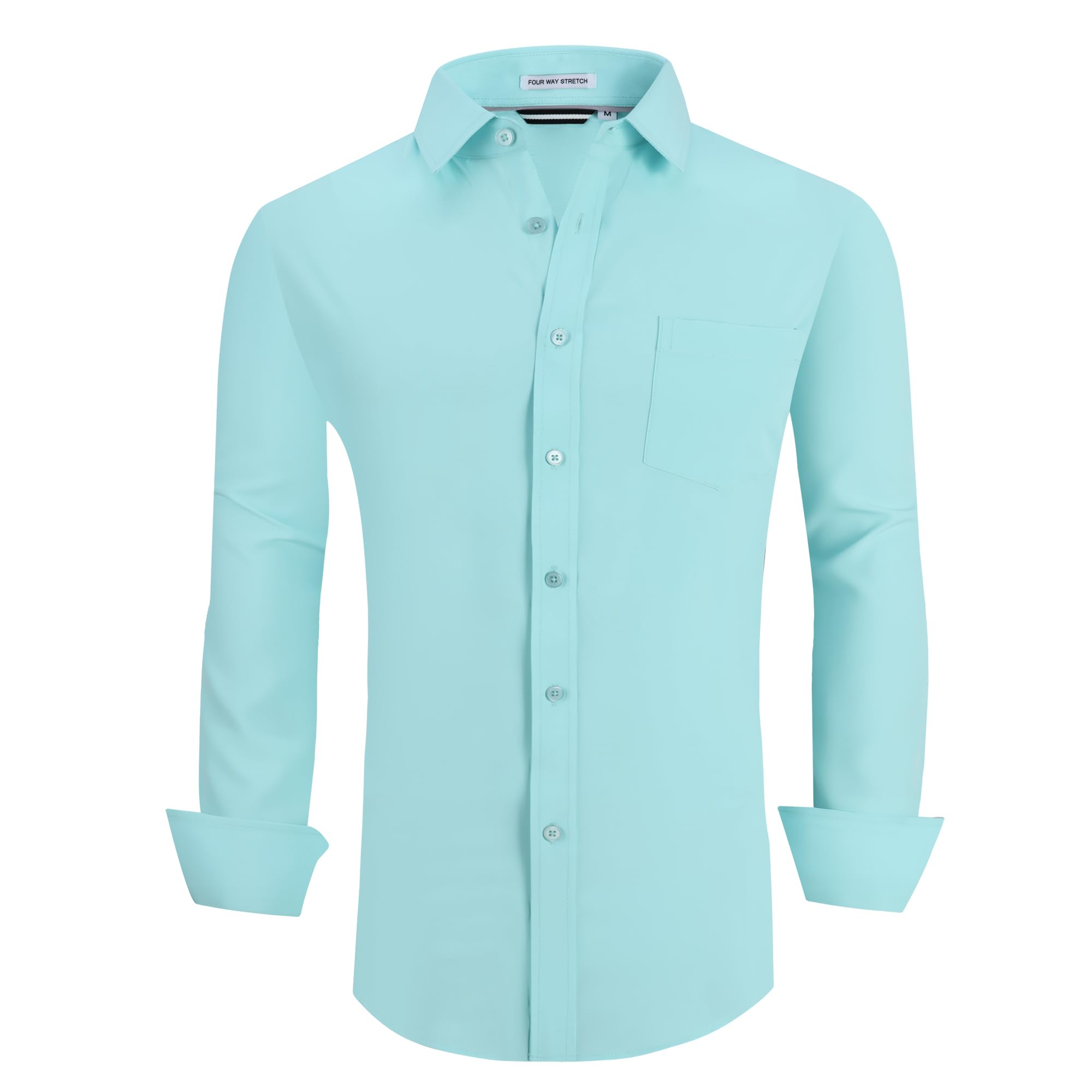 Alex Vando Men's Dress Shirts Regular Fit Long Sleeve Shirt for Men