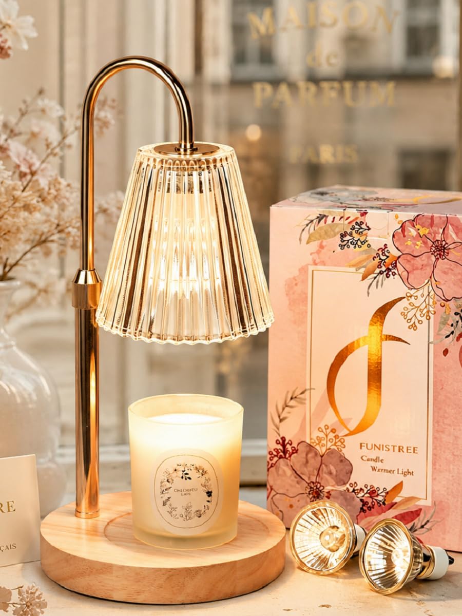 Funistree Candle Warmer Lamp with Timer Dimmer, Gifts for Women Christmas | Heig
