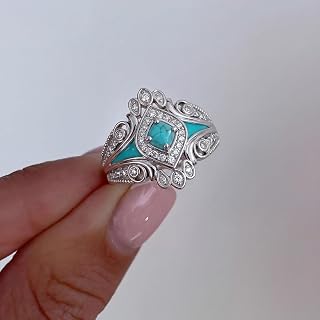 1Pcs Vintage Floral Ring for Women Fine Jewelry Dating Decoration for Daily Life for Graduation Party