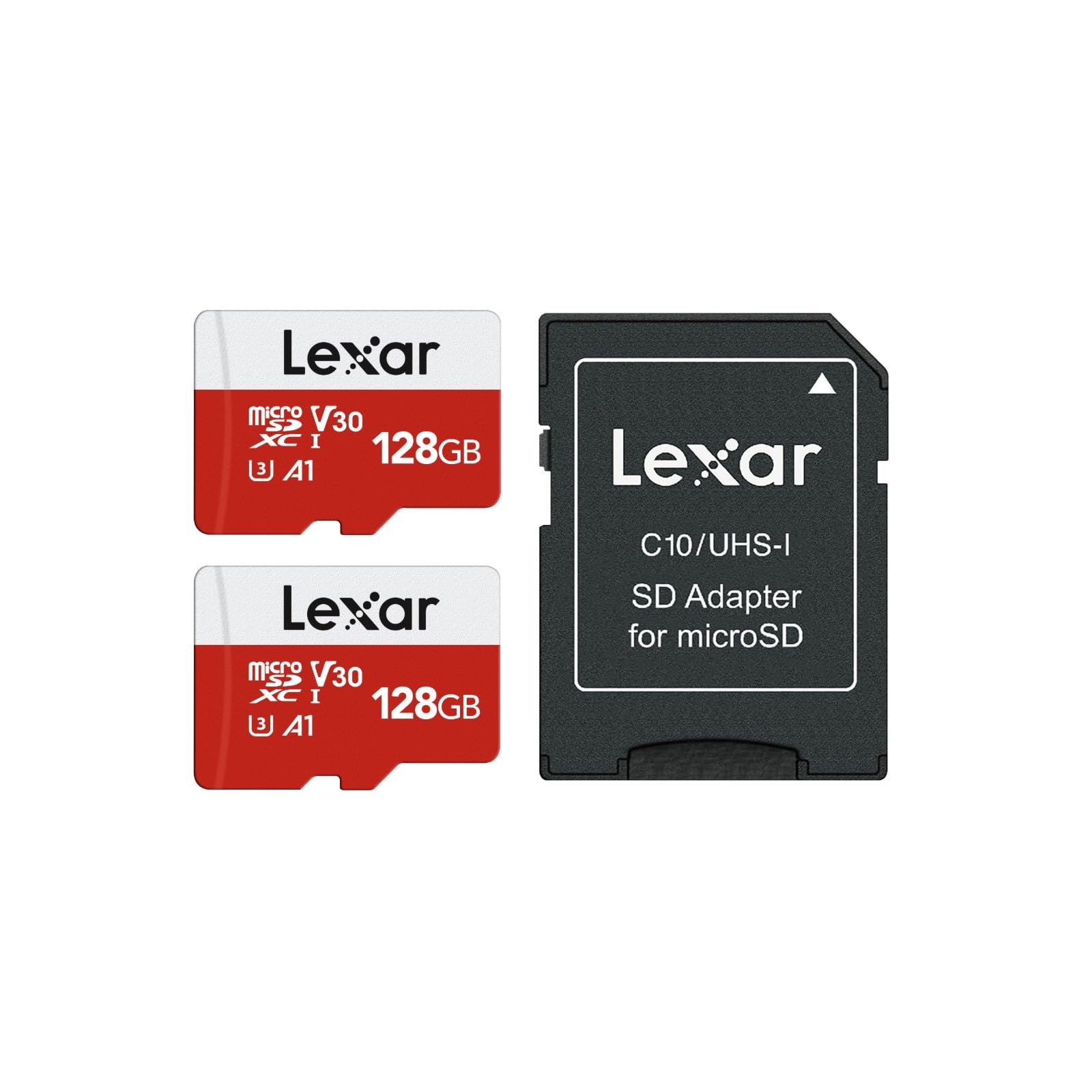 Lexar E-Series 128GB 2 PK Micro SD Card microSDXC UHS-I Flash Memory Card | 100M