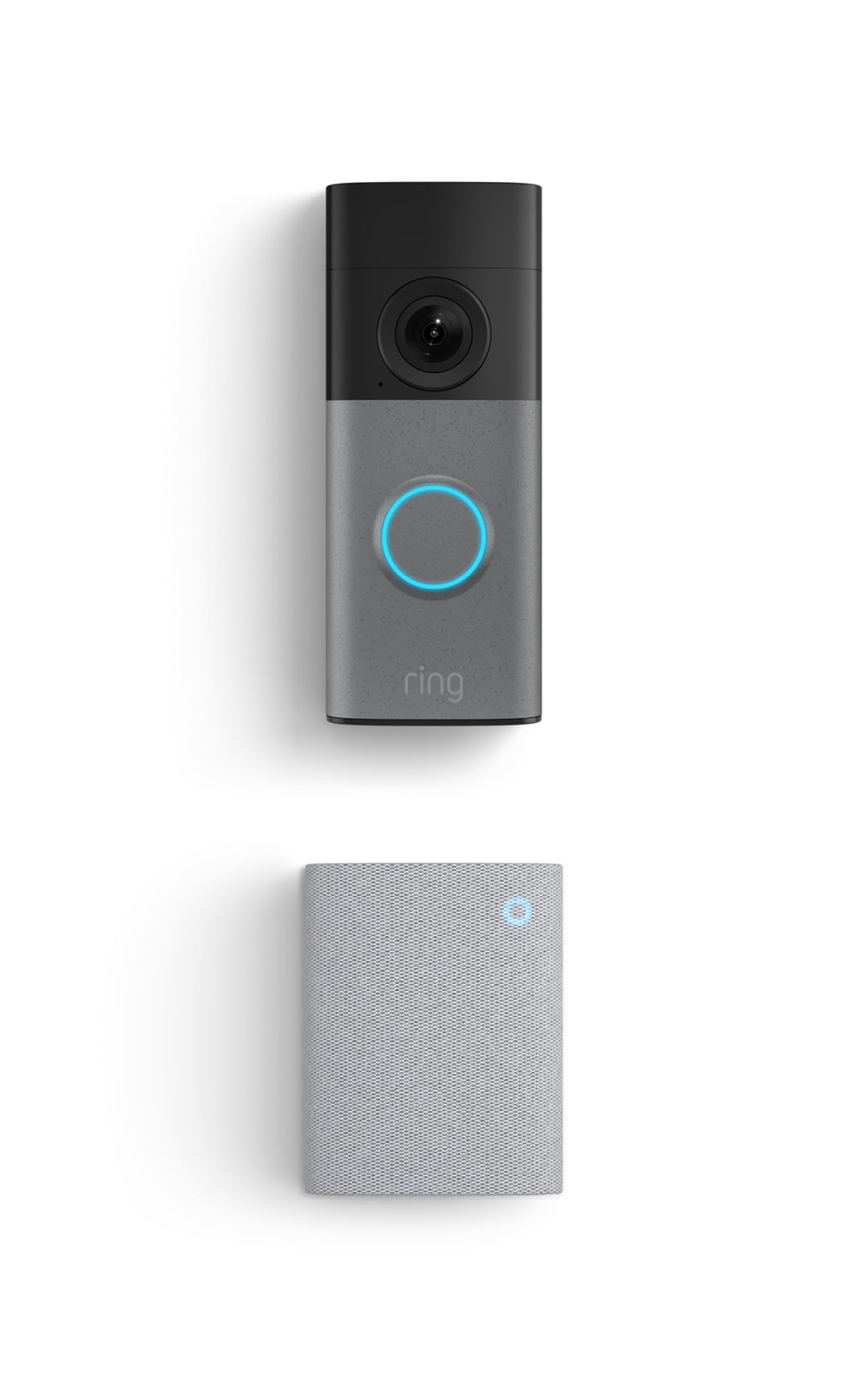 Ring Wired Doorbell (newest model), Speckled Gray with Chime (newest model), Whi
