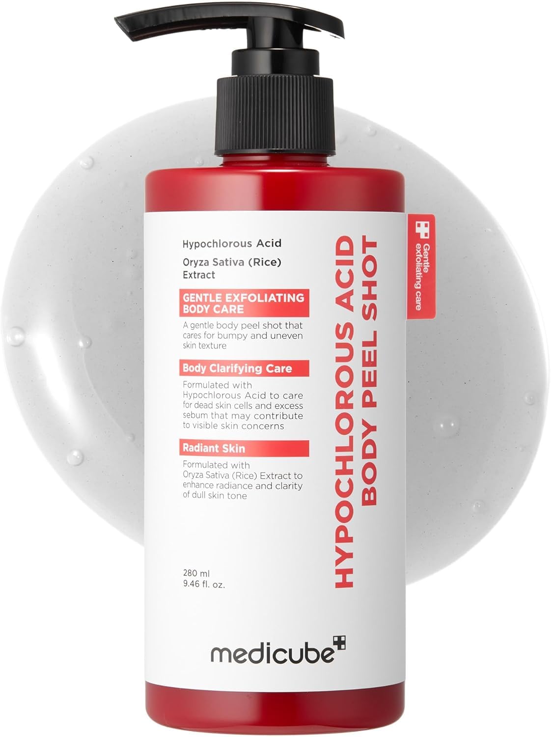 medicube Body Peel Shot with Hypochlorous Acid | Gentle Body Exfoliating for Dea