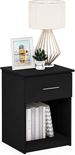Furinno Tidur Nightstand, Americano, 1-Pack Handle