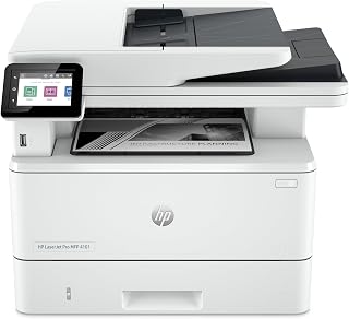 HP Laserjet Pro MFP 4101fdw Wireless Black & White All-in-One Laser Printer, Scanner, Copier, Fax, Best-for-Office (2Z619F)