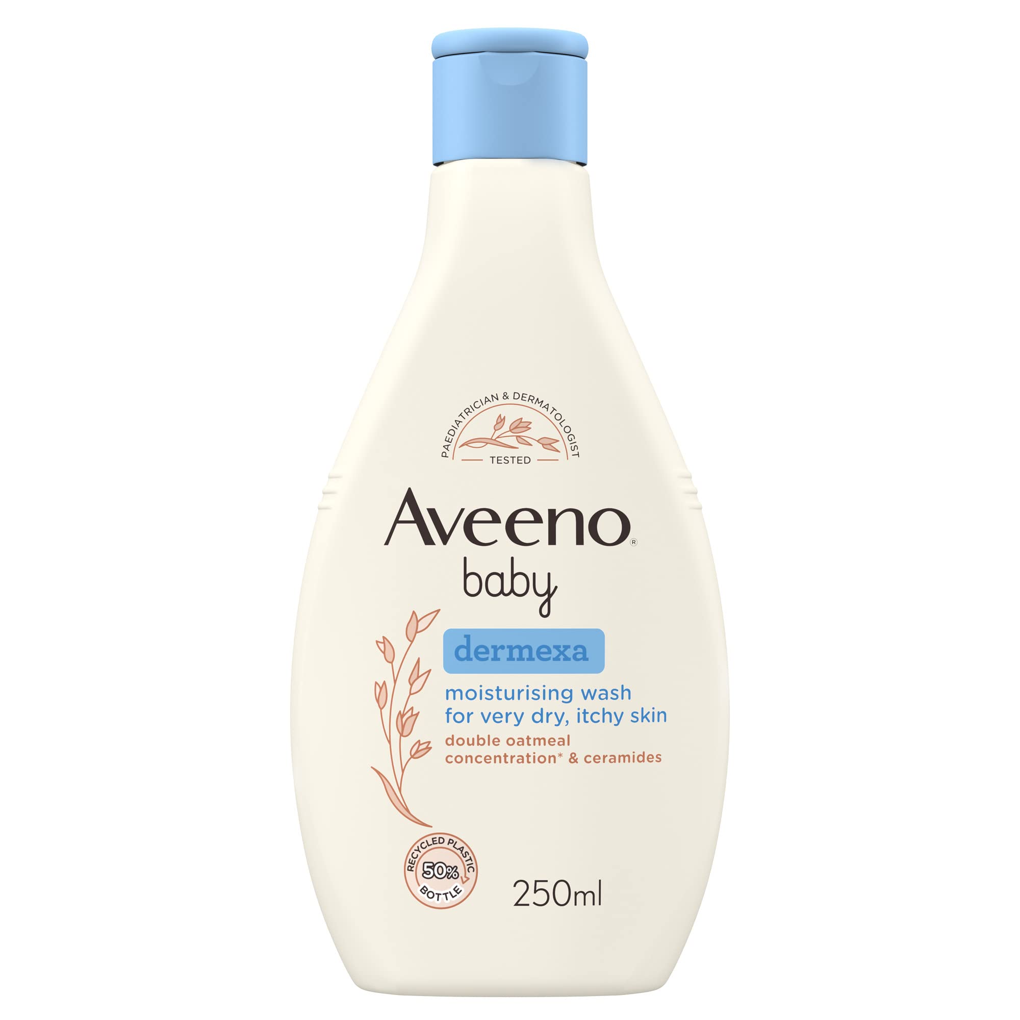 Aveeno Baby Dermexa Moisturising Wash for Very Dry, Itchy Skin (1x 250ml) | Soot