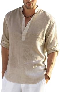 COOFANDY Western Button Down Shirt Men