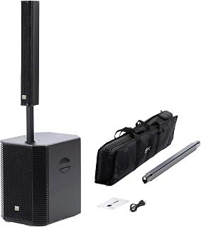 EXOTON S-1503 Line Array Column DJ System with 15" Powered Subwoofer | 2000W, 125dB SPL,Portable PA Speaker for DJ, Live Events, Parties & Stage Performances,2-Year Warranty