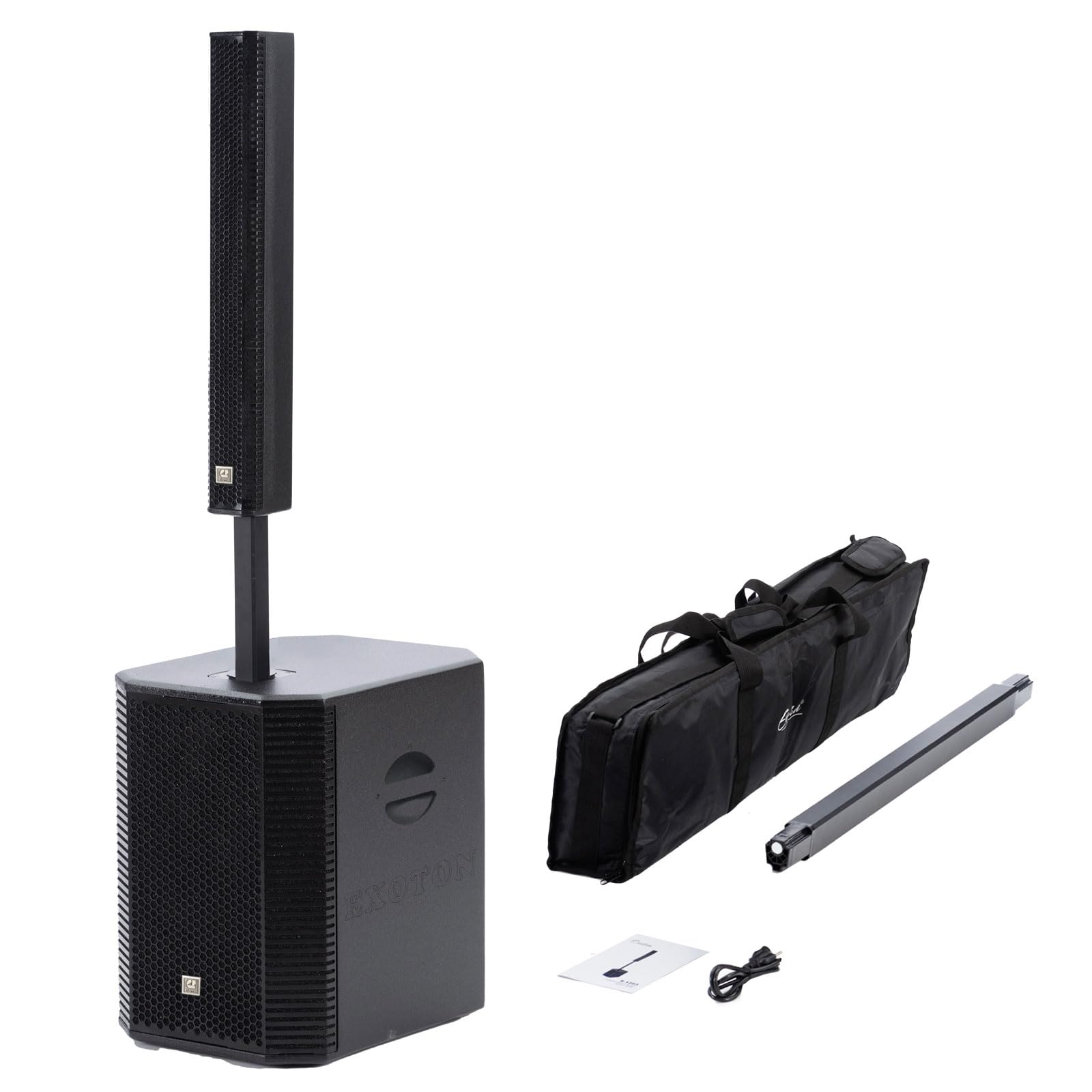 EXOTON S-1503 Line Array Column DJ System with 15" Powered Subwoofer | 2000W, 12