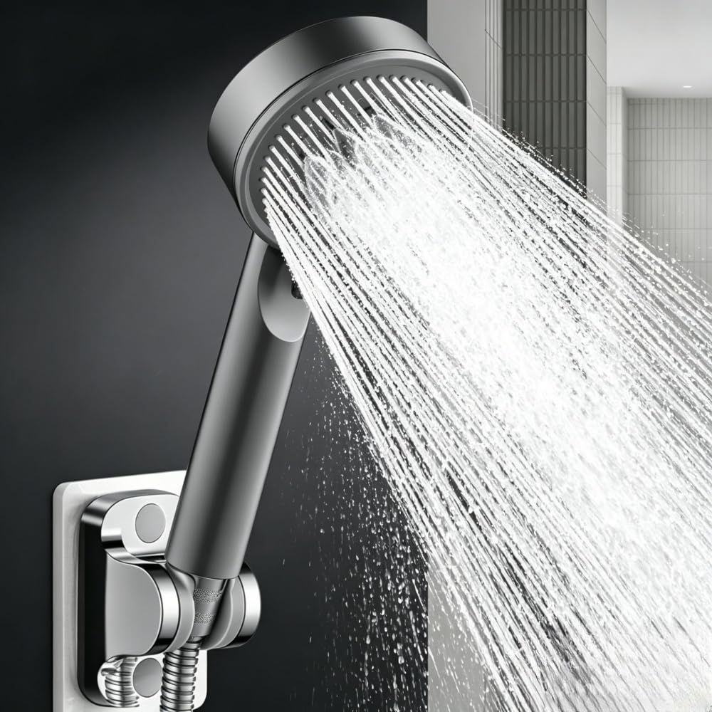 5-Mode High Pressure Shower Head with 380% Increased Water Lift – Rain Shower Sy