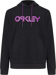 Oakley Men's B1b Pullover Hoodie 2.0, Blackout/Ultra Purple, XXL
