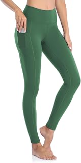 Leggings for Women Gym Yoga Pants with Pockets High Waist Workout Running Sports Activewear Fitness UK