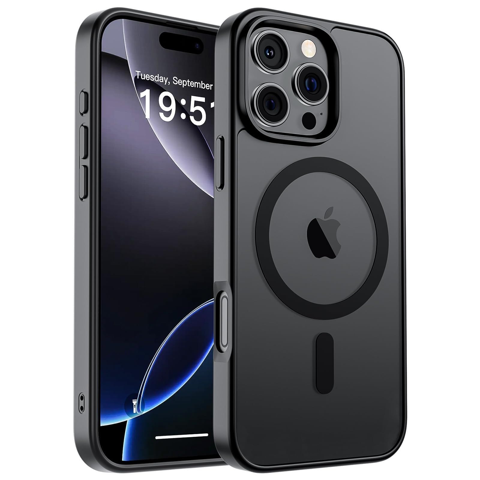 Compatible with iPhone 16 Pro Phone case Magnetic (Compatible with MagSafe) (Mil