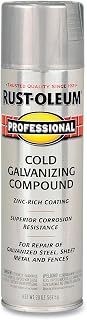 Rust-Oleum Professional Cold Galvanizing Compound Spray Paint | Galvanized Metal Protection, Zinc-Rich Corrosion Resistance, Welded Surfaces &amp; Structural Steel, 20 Oz