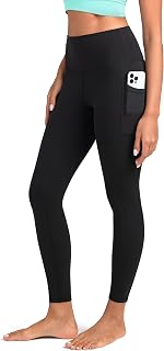 Colorfulkoala Women's High Waisted Tummy Control Workout Leggings 7/8 Length Yoga Pants with Pockets