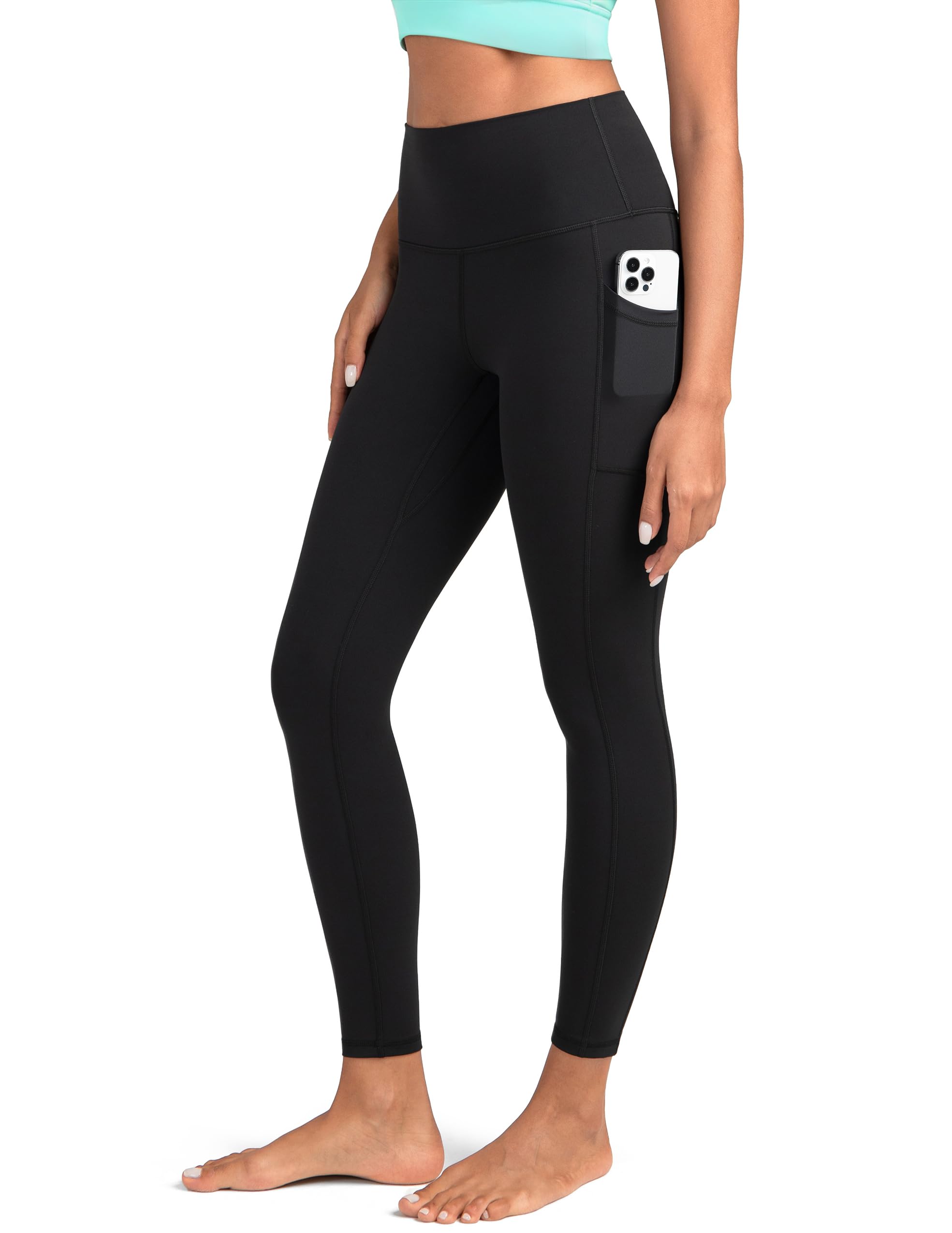 Colorfulkoala Women's High Waisted Tummy Control Workout Leggings 7/8 Length Yog