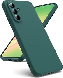 Oududianzi - Cover per Samsung Galaxy A56 5G Silicone Liquido, Verde Notte