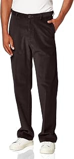 Haggar Corduroy Classic Fit Flat Front Expandable Waistband Pant - Pantis Hombre