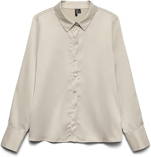 VERO MODA Vmmerle LS Women's T-Shirt Wvn Ga Noos
