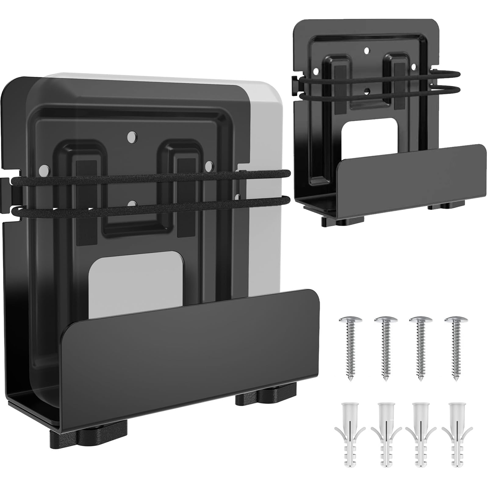 2 Pack Cable Box Mount, Modem Mount, Adjustable Wall Bracket | For small and wid