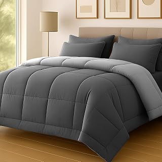 Pamposh Super King Duvet 10.5 Tog Pack Of 4 All Year Round - Anti Allergy Premium Microfiber Two-Tone Design Coverless Duvet Super King Size - Lightweight, Machine Washable, Designed In UK