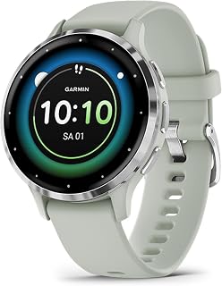 Garmin [Renewed Venu 3S GPS 41mm Smartwatch, AMOLED Touchscreen, 24/7 Advanced Health & Fitness Features, Voice Functionality, Music Storage, up to 10 days battery life, Sage Grey (Renewed)